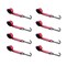 Tie 4 Safe 2" x 10' Lasso Strap w/ Mini J Hook for Towing Wrecker Trailer Tie Down Red, 8PK TWS65-5210-J-R-8 - alternate 1